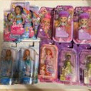 Barbie Extra Minis, Disney Princess Mini, Barbie Mini Lot of 16